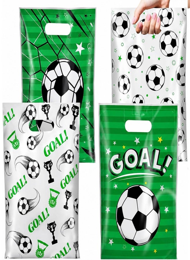 Rexinc 50Pcs Soccer Goodie Bags, Durable Soccer Snack Bags, Soccer Party Favor Bags, Soccer Gift Bags for Kids Teens Team Events Sports Theme Decorations - Image 1