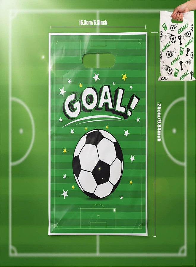 Rexinc 50Pcs Soccer Goodie Bags, Durable Soccer Snack Bags, Soccer Party Favor Bags, Soccer Gift Bags for Kids Teens Team Events Sports Theme Decorations - Image 2