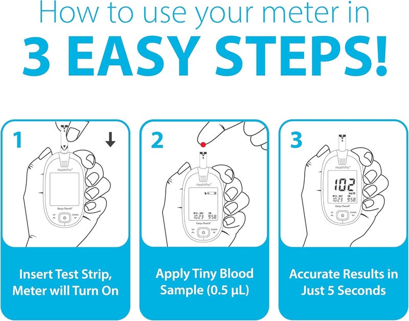 EasyTouch HealthPro Glucose Test Strips (100 Test Strips) - Image 3