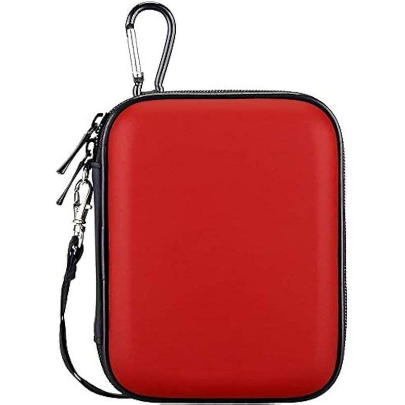 Hard Drive Carrying Case for Western Digital WD My Passport Ultra WD Elements SE wd Gaming Drive Portable External Hard Drive 1TB 2TB 3TB 4TB 5TB USB 3.0 2.5 inch HDD Shockproof Travel Bag, Red - Image 2