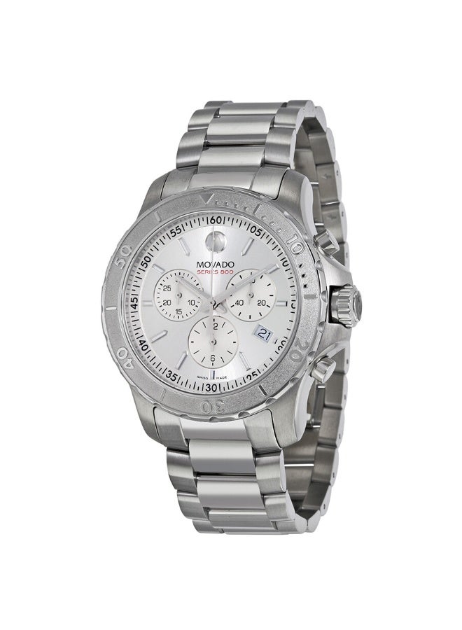 MOVADO BOLD Movado Series 800 Chronograph Silver Dial Men's Watch - Image 1