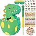 PATIO CHOICE 80 Pcs Dinosaur Piata Set for Kids Birthday Party 157 Inch Large Piatas Include Dinosaur Piata Stick and Blindfold Dinosaur Party Favors for Party Carnivals Festivals Decorations - Image 3