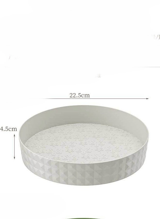 Reelyo Kitchen storage rack, household seasoning rotating storage rack, PP plastic Spice Rack,Spice Organizer Cabinet,360° Rotate Counter Storage Rack, Kitchen Organizer Turntable Design Spice Storage,Modern Spice Rack Fruit dish, Suitable for Cabinets, Refrigerators, Dining Tables and Tabletops - Image 2