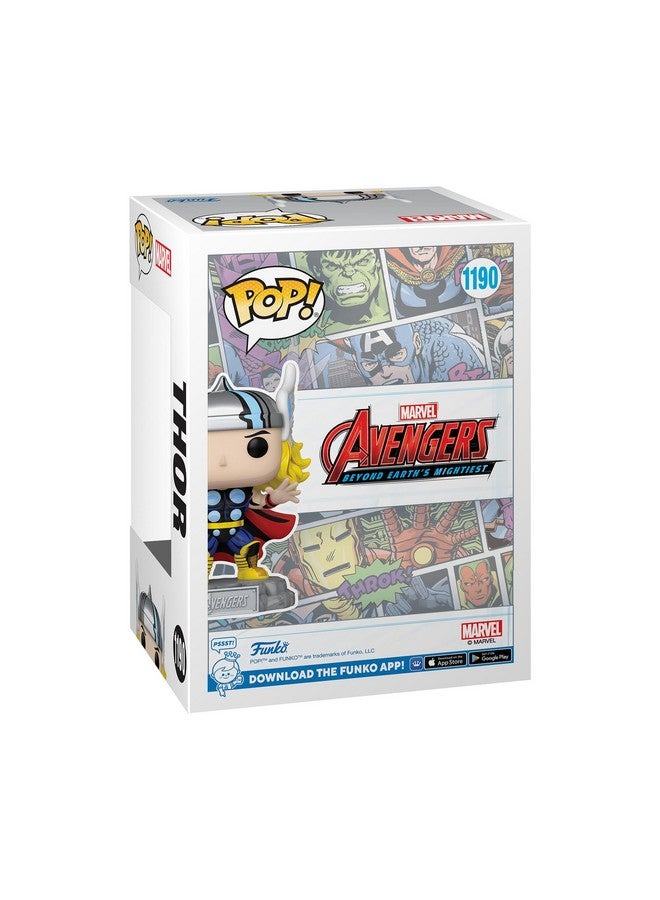 Funko Pop & Enamel Pin: The Avengers: Earth's Mightiest Heroes - 60th Anniversary, Thor with Enamel Pin - Marvel Comics - Amazon Exclusive - Collectable Vinyl Figure - Gift Idea - Superheroes Fans - Image 3
