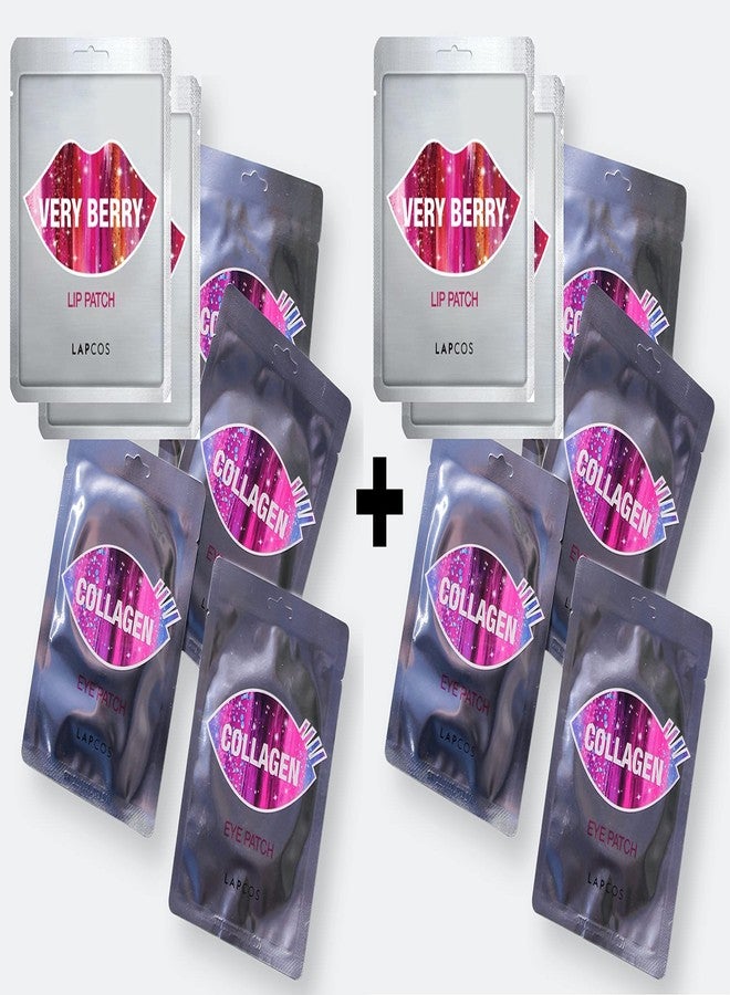 لابكوس مجموعة لابكوس لأقنعة العين بالكولاجين ولصقات الشفاه بنكهة التوت (عبوة من 12 قطعة) | عبوة متنوعة قيّمة تحتوي على 8 أقنعة للعين بالكولاجين + 4 لصقات شفاه بنكهة التوت لترطيب الوجه وتحسين جميع أنواع البشرة | الجمال الكوري - Image 2
