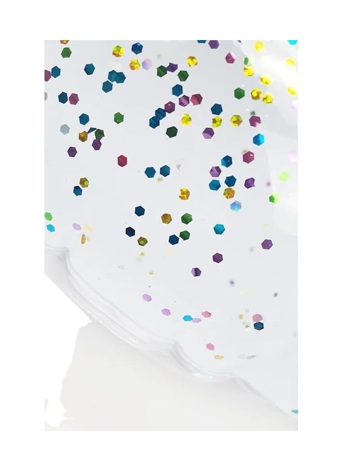 VIO Fun Kids Floating Swimming Ring Inflatable  Tube for Beach Pool Party Swim Circle Floaties with Sparkle Confetti Water Play Toys Toddlers Boys Girls Colorful Design Safe Durable Summer Fun Easy  - Image 3