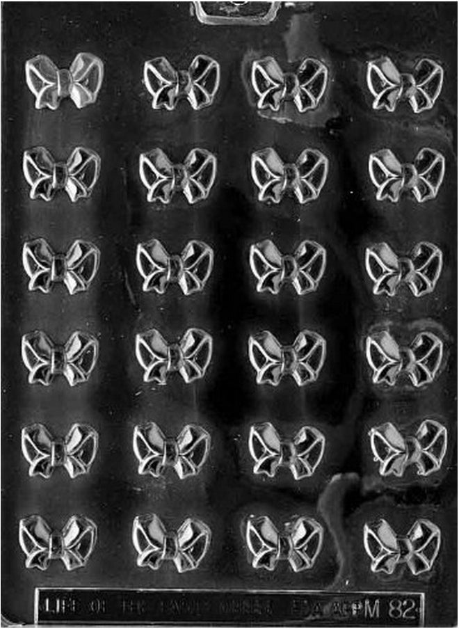 Grandmama's Goodies - M082 Bite Size Bows Chocolate Candy Soap Mold With Exclusive Molding Instructions - Image 1
