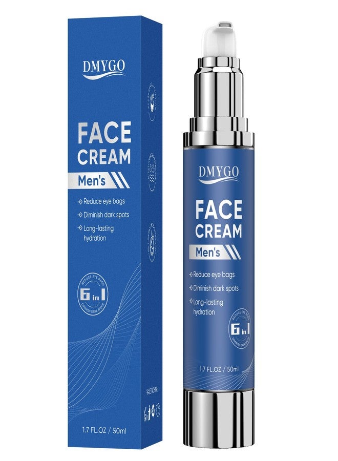 DMYGO 6-In-1 Face Cream For Men - Anti-Aging Face Cream Containing Hyaluronic Acid & Squalane, Reducing Wrinkles, Deep Moisturizing, Brightening & Firming, Daily Hydrating & Eye Treatment (1.7oz) - Image 1