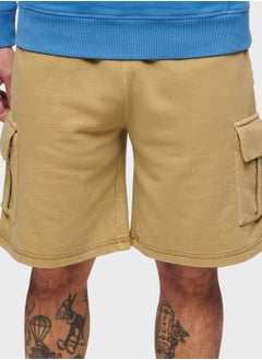 Contrast Stitch Cargo Shorts