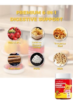 Line Appetite Boost Gummies, Naturally Enhance Children's Appetite Gummies, Kids Appetite Boost Gummies for Fussy Eater, Hawthorn Flavor 60 Gummies  - Image 4