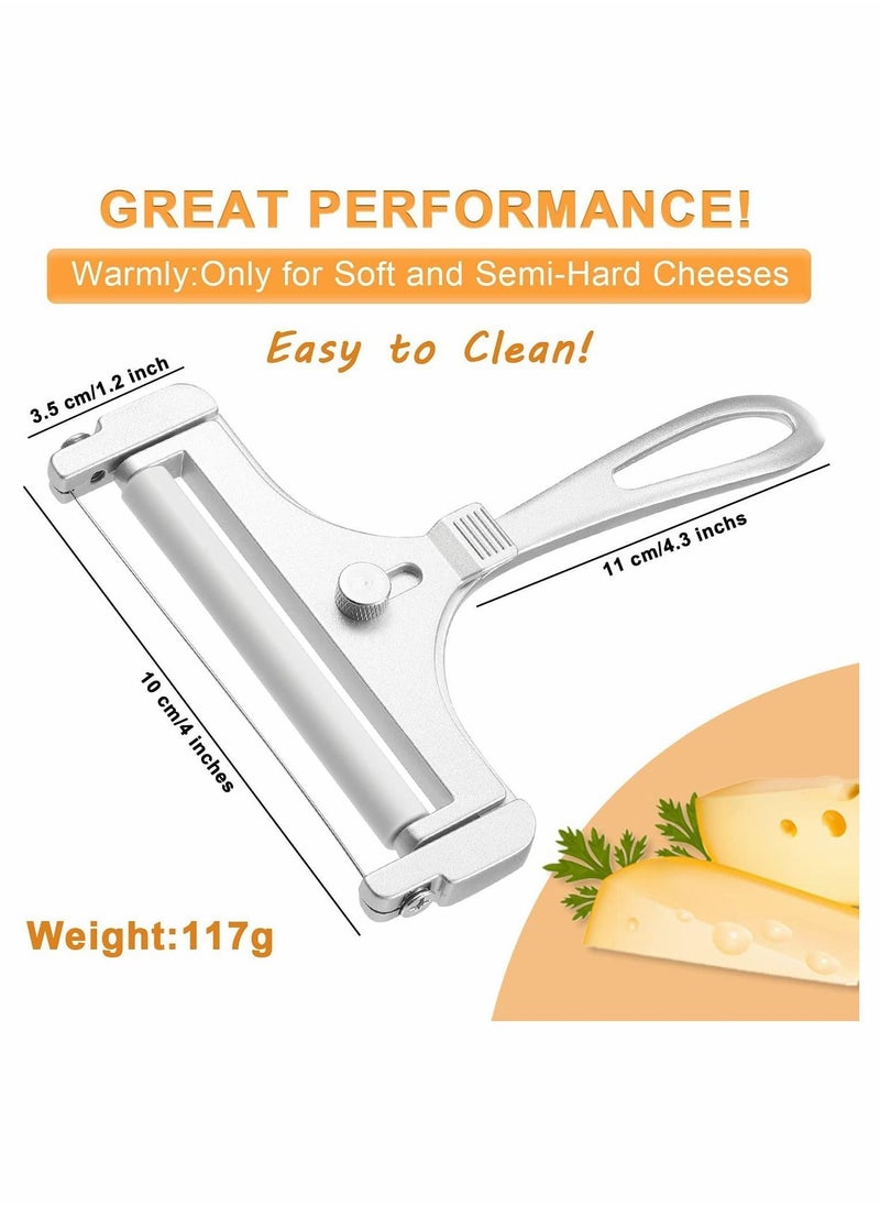 Y&D - Cheese Slicer Heavy Duty Adjustable Thickness Stainless Steel Wire Cutter Angle for Soft, Semi Hard Cheeses Kitchen Cooking Tool - Image 1