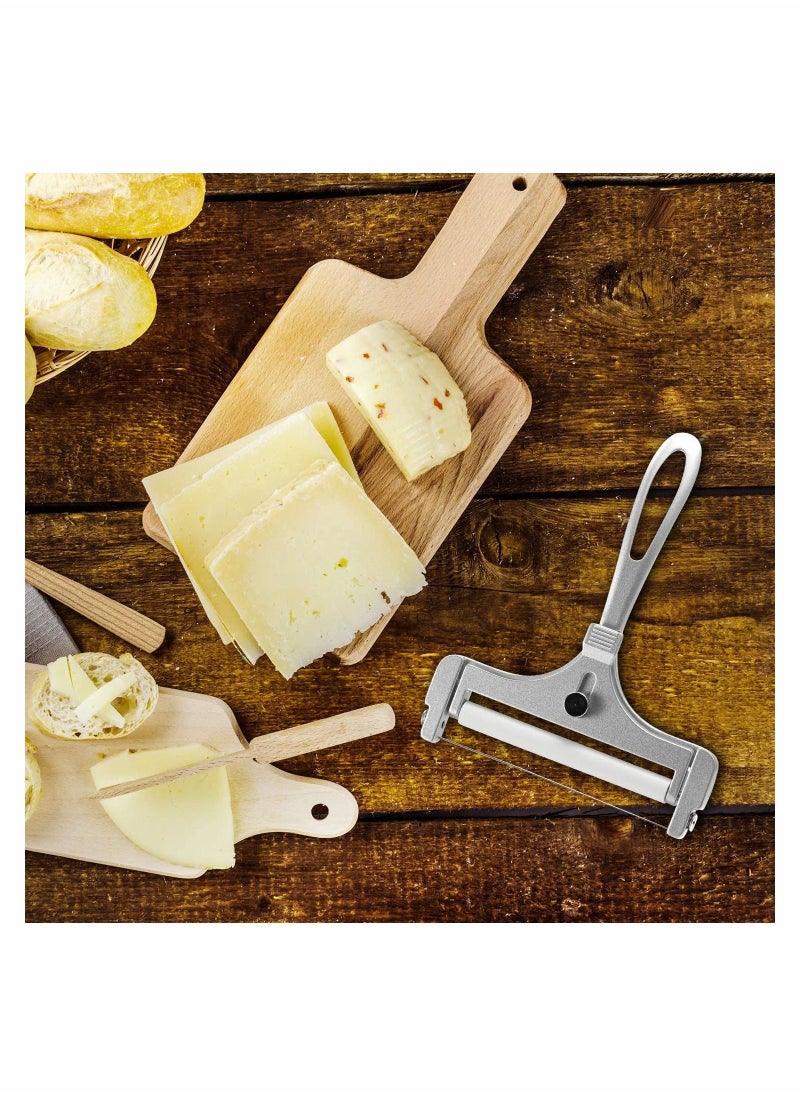 Y&D - Cheese Slicer Heavy Duty Adjustable Thickness Stainless Steel Wire Cutter Angle for Soft, Semi Hard Cheeses Kitchen Cooking Tool - Image 1