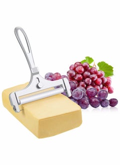 Cheese Slicer Heavy Duty Adjustable Thickness Stainless Steel Wire Cutter Angle for Soft, Semi Hard Cheeses Kitchen Cooking Tool