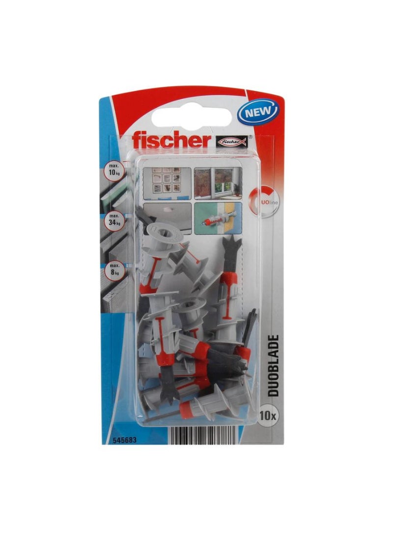 Fischer DuoBlade Plasterboard Fixing Pack 10Pcs