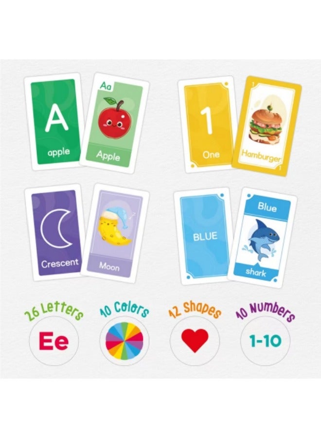 58-Piece Early Education Enlightenment Flash Cards, Words Recognition Double Sided Card, Puzzle Early Education Fun Cards, Educational Learning Toys  - Image 2