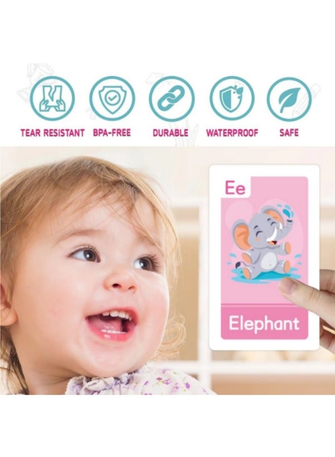 58-Piece Early Education Enlightenment Flash Cards, Words Recognition Double Sided Card, Puzzle Early Education Fun Cards, Educational Learning Toys  - Image 3