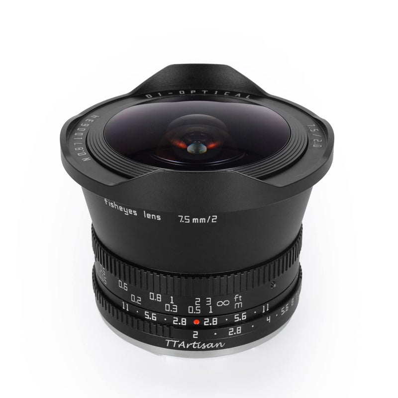 TTArtisan 75mm F20 APSC Large Aperture Cameras Lens Fisheye Lens Compatible with Sony E Mount Camera A5000 A5100 A6000A6100 A6300A6400 A6500 A6600 NEX3NEX3N NEX3R