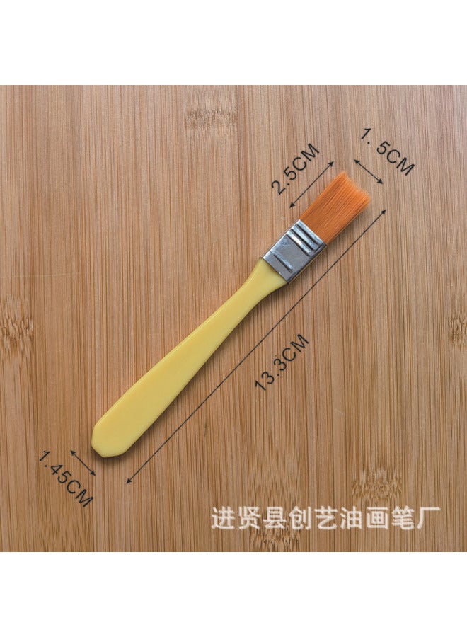 Chuangyi Brush 1-12 Nylon Oil Painting Brush Small Brush Oil Painting Brush Nylon Wool Brush Nylon Brush Barbecue Brush - Image 1