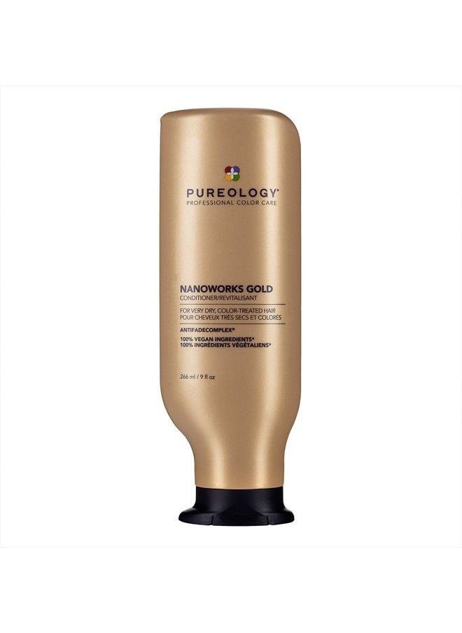 PUREOLOGY Nanoworks Gold Conditioner | For Very Dry, Color-Treated Hair | Restores & Strengthens Hair | Sulfate-Free | Vegan | Updated Packaging | 9 Fl. Oz. |  - Image 1