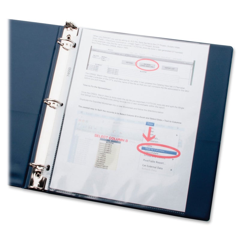 Business Source حماة الأوراق من بيزنس سورس، تحميل علوي، 1.9 ميل، 11"x8-1/2"، 100/ (74551) - Image 3