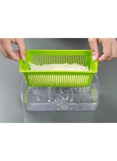 SKY-TOUCH SKY-TOUCH Vegetable Chopper : Multifunctional All-in-One Food Slicer Dicer Cutter with Draining Basket Grater With Container Compact Kitchen Gadgets Sets for Cooking  - Image 5
