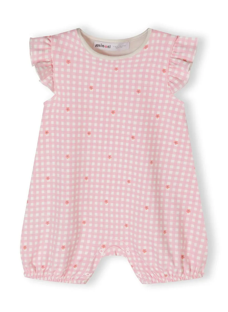 MINOTI 2-Pack Baby Rompers with Ruffle Sleeves and Snap Closures
