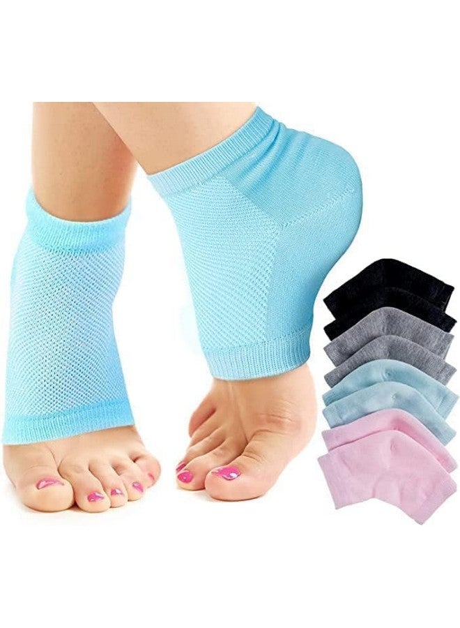 Finalize Silicone Gel Heel Socks for Dry Hard Cracked Heel Repair Pad, Swelling & Pain Relief, Cushion Support, Foot Care, Plantar Fasciitis for Men and Women-(Free Size,1 Pair)- Multi Colour - Image 3