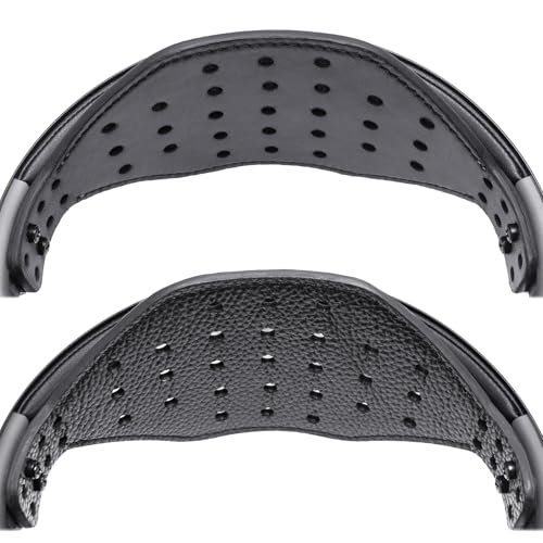 Voarmaks Super Wide Hexagon Genuine Leather Headband Strap-Compatible with Audeze Maxwell Gaming Headset & MM-100 Professional Headphone, Reversible Double-Sided Cattlehide & Lambskin Leather - Image 5