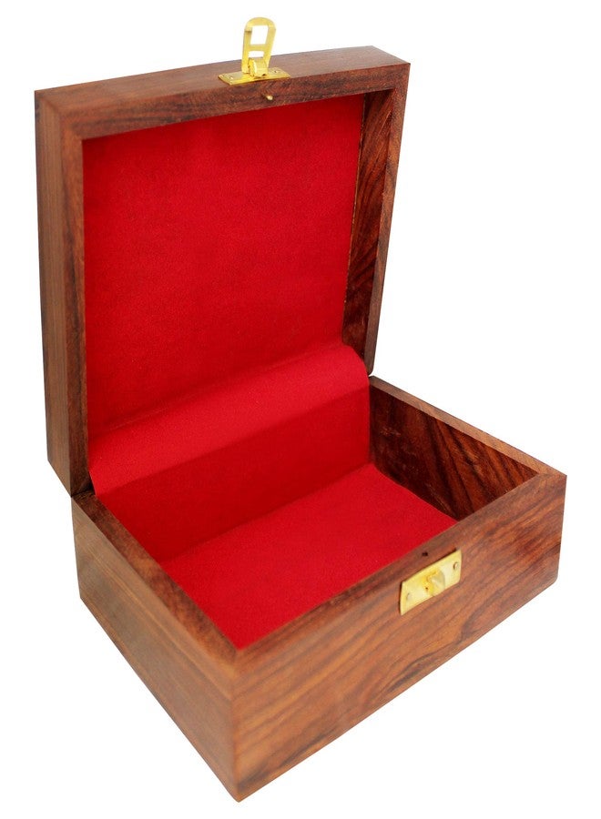 ات او اس 365 صندوق مجوهرات خشبي مصنوع يدويًا من ITOS365 للنساء، منظم مجوهرات منحوت يدويًا بنقوش دقيقة، هدية مثالية، 7 بوصات - Image 4