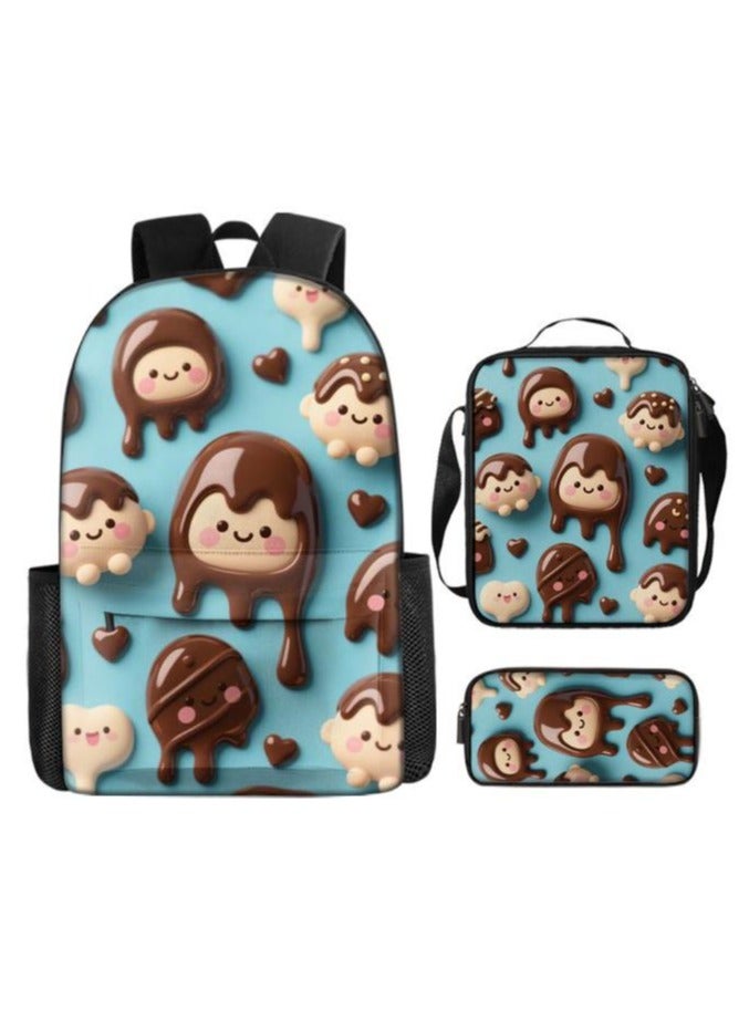 New universal cartoon new three-piece schoolbag (students, children) - 406  - Image 2