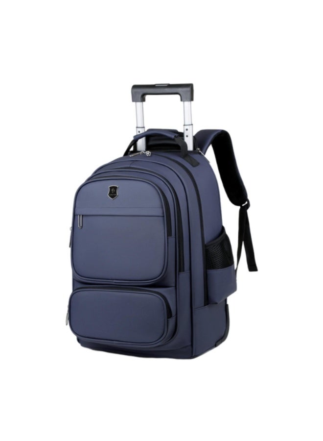 Rolling Travel Backpack with Retractable Handle â€“ 18 Inch Wheeled Business & School Laptop Bag for Men and Women, Multi-Compartment, Waterproof & Convertible Design - Image 4