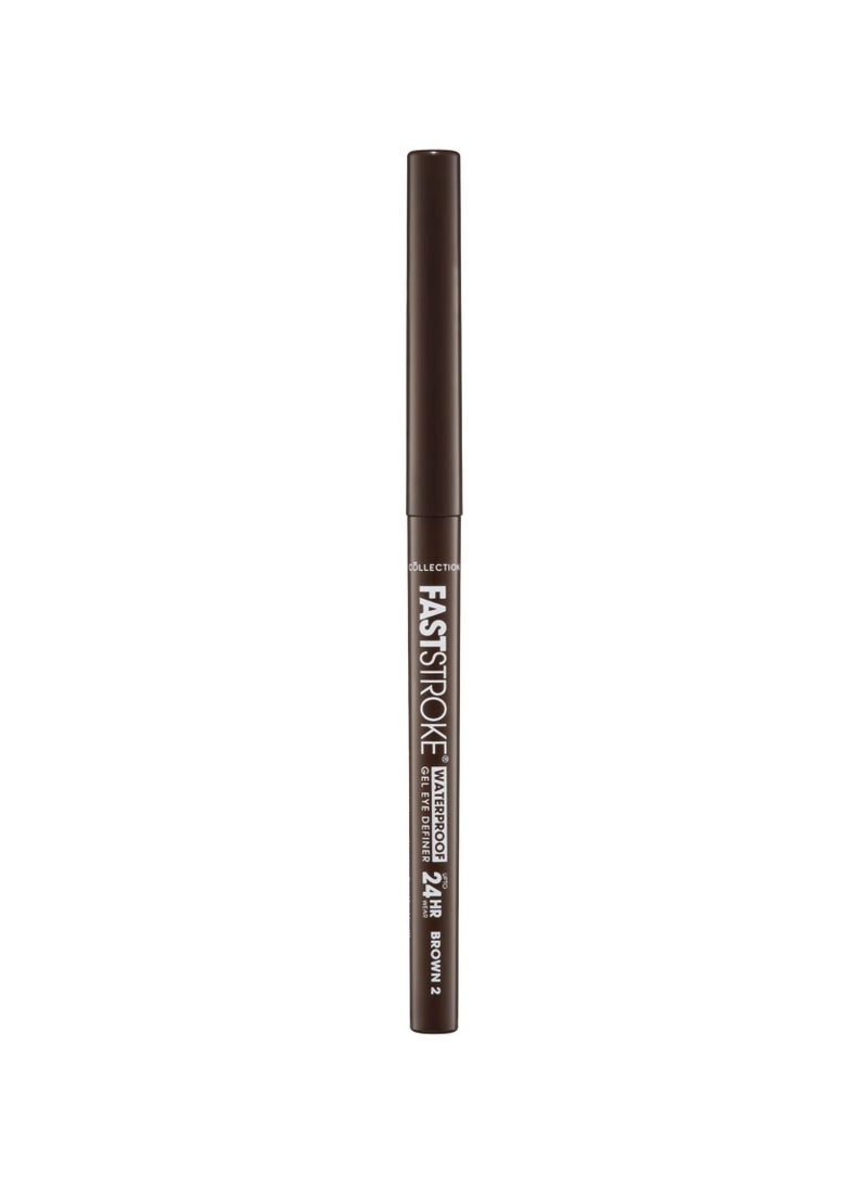 Collection Fast Stroke Waterproof Eye Definer - Brown - Image 3
