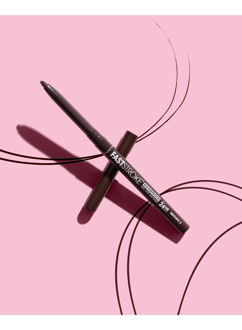 Collection Fast Stroke Waterproof Eye Definer - Brown - Image 4