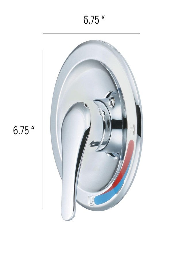 Olympia T-2303 Elite Single Handle Valve Trim Set Chrome - Image 3