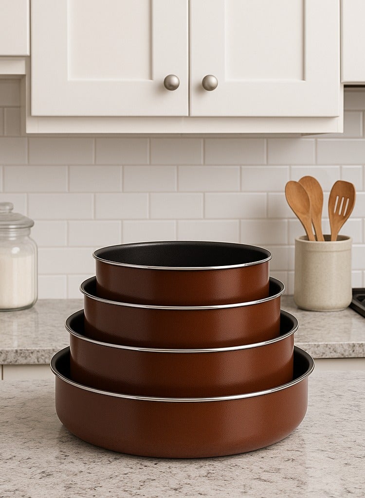 Alsaif طقم صواني فرن دائرية 4 أحجام - Image 2