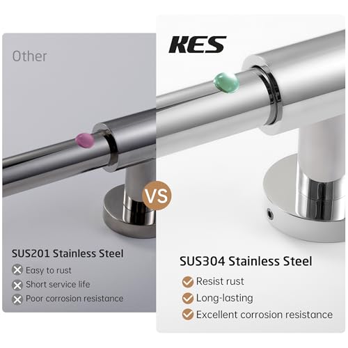 KES Shower Slide Bar 30-Inch with Adjustable Shower Head Holder, SUS 304 Stainless Steel Wall Mounted Shower Bar Polished Finish, F209S78-PS - Image 4