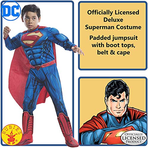 Rubies DC Comics Superheroes: Superman Deluxe Costume for Kids by Rubies, Boy's Small - Image 2