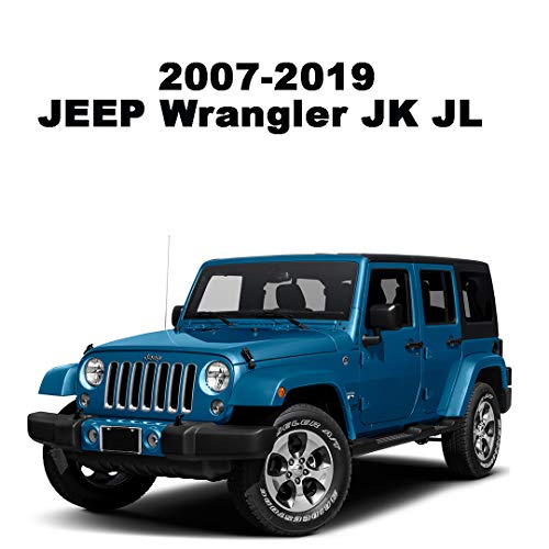 AMFRNE 7 Inch Direct Replacement Removable Black Rubber Radio Antenna MAST Compatible with Jeep Wrangler JK JL, Cherokee, Liberty, Compass, Renegade, Grand Cherokee Models 2007-2025 2026 - Image 2
