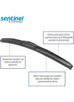 SENTINEL Hybrid Hyundai Tucson Front Wiper Kit (2015-2021)  - Image 4
