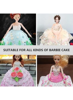 EXCEART 4Pcs Plastic Flexible Rotation 12 Moveable Joints Doll Toy Rotatable Nude Doll Body Toy Female Figure Naked Body Dolls For Diy Dolls  - Image 5