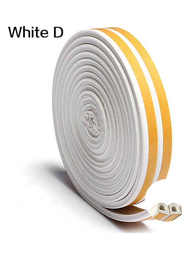 NIBEMINENT Self Adhesive Sticky Seal Strip White/Yellow 5meter 