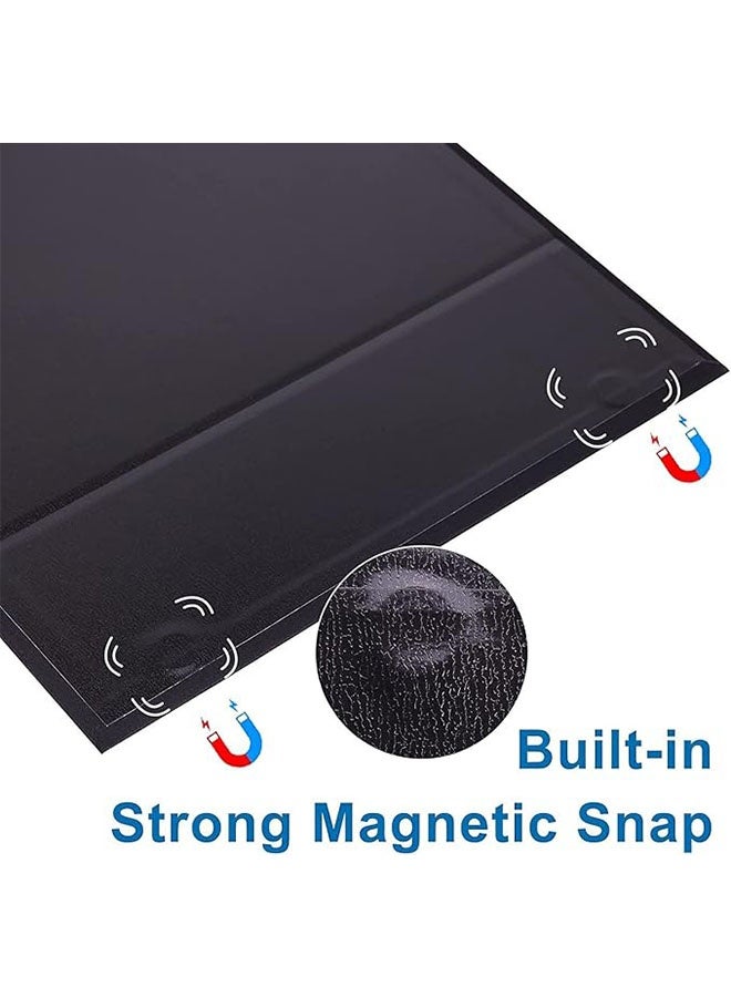 Luxury Magnetic Gift Box with Ribbon, Folding Gift Boxes for Presents with Lid for Festival, Birthday, Anniversary, Wedding, Anniversary and Baby Gift, Black, 22x17x8.5cm - Image 3