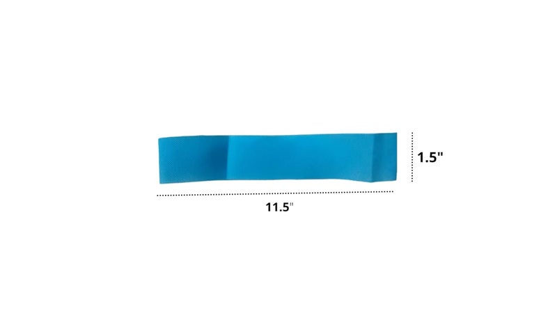 RXSHOPY RXSHOPY Disposable NonWoven Blue Convenient Closure Professional Facial Headband Elastic Skin Care for Home Salon Parlour Spa Beauty Care Gym Jogging 115 X 15 50  - Image 3