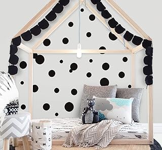 Create-A-Mural Polka Dot Wall Decals (63) Girls Room Wall Decor Stickers, Wall Dots, Vinyl Circle Peel & Stick DIY - Image 1