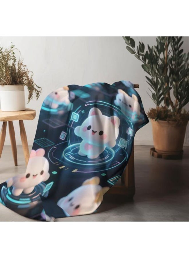 general Baby and children's cartoon flannel thin blanket (warm and comfortable, suitable for sleep, game use) 70cm*100cm - Image 4