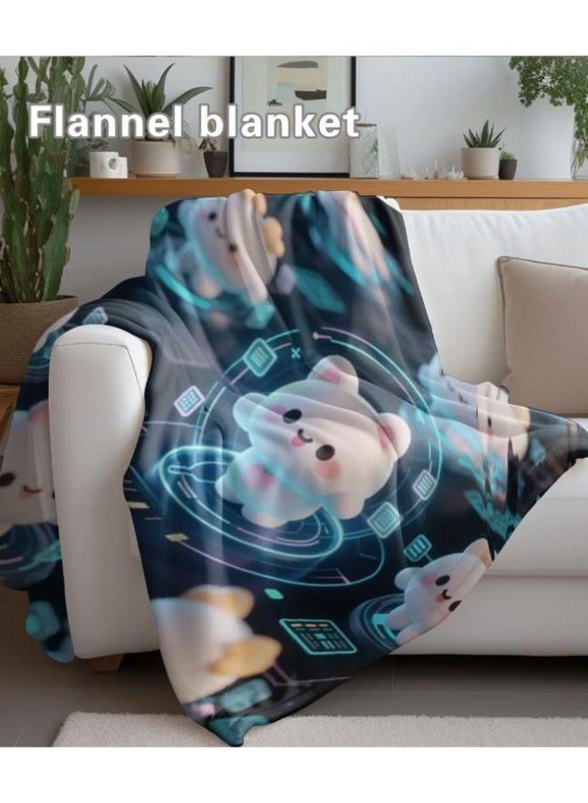general Baby and children's cartoon flannel thin blanket (warm and comfortable, suitable for sleep, game use) 70cm*100cm - Image 5