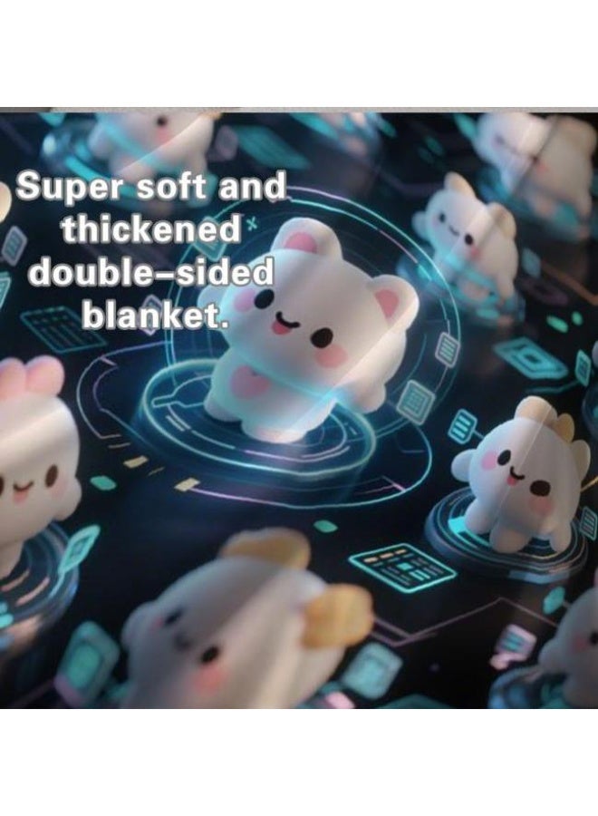 general Baby and children's cartoon flannel thin blanket (warm and comfortable, suitable for sleep, game use) 70cm*100cm - Image 3