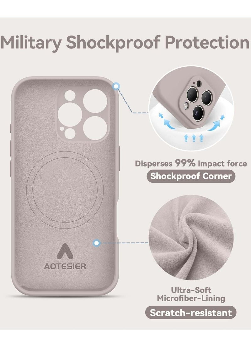 Titanium Silicone Case for iPhone 16 Pro Max – MagSafe Compatible, Camera Protection, Anti-Scratch Microfiber Lining, Includes 2 Screen Protectors - Image 5