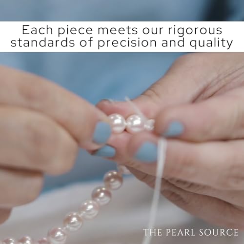 The Pearl Source 6.5-7.0mm AAA Quality Multicolor Freshwater Cultured Pearl Necklace for Women in 18" Princess Length - Image 4