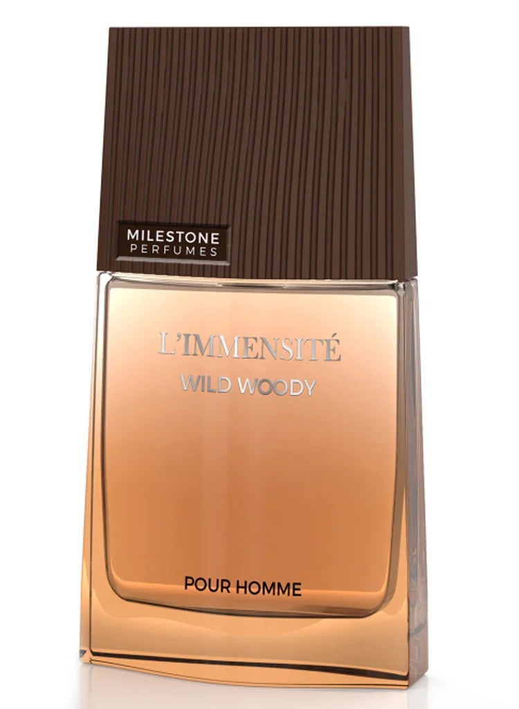 Milestone L'Immensite Wild Woody Eau De Parfum For Men - 100 ML - Image 2